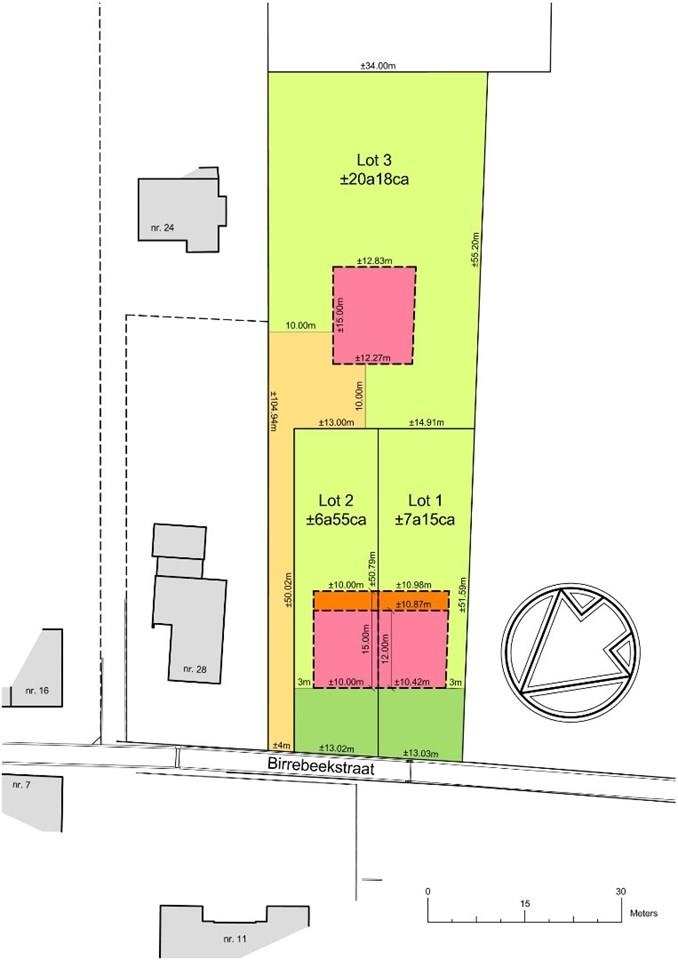 Bouwgrond te  koop in Meise 1860 295000.00€  slaapkamers m² - Zoekertje 12812