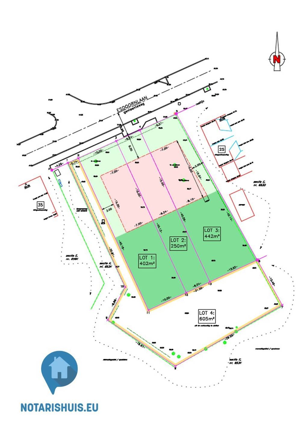 Terrain à vendre à Leeuw-Saint-Pierre 1600 130000.00€  chambres m² - Annonce 56043