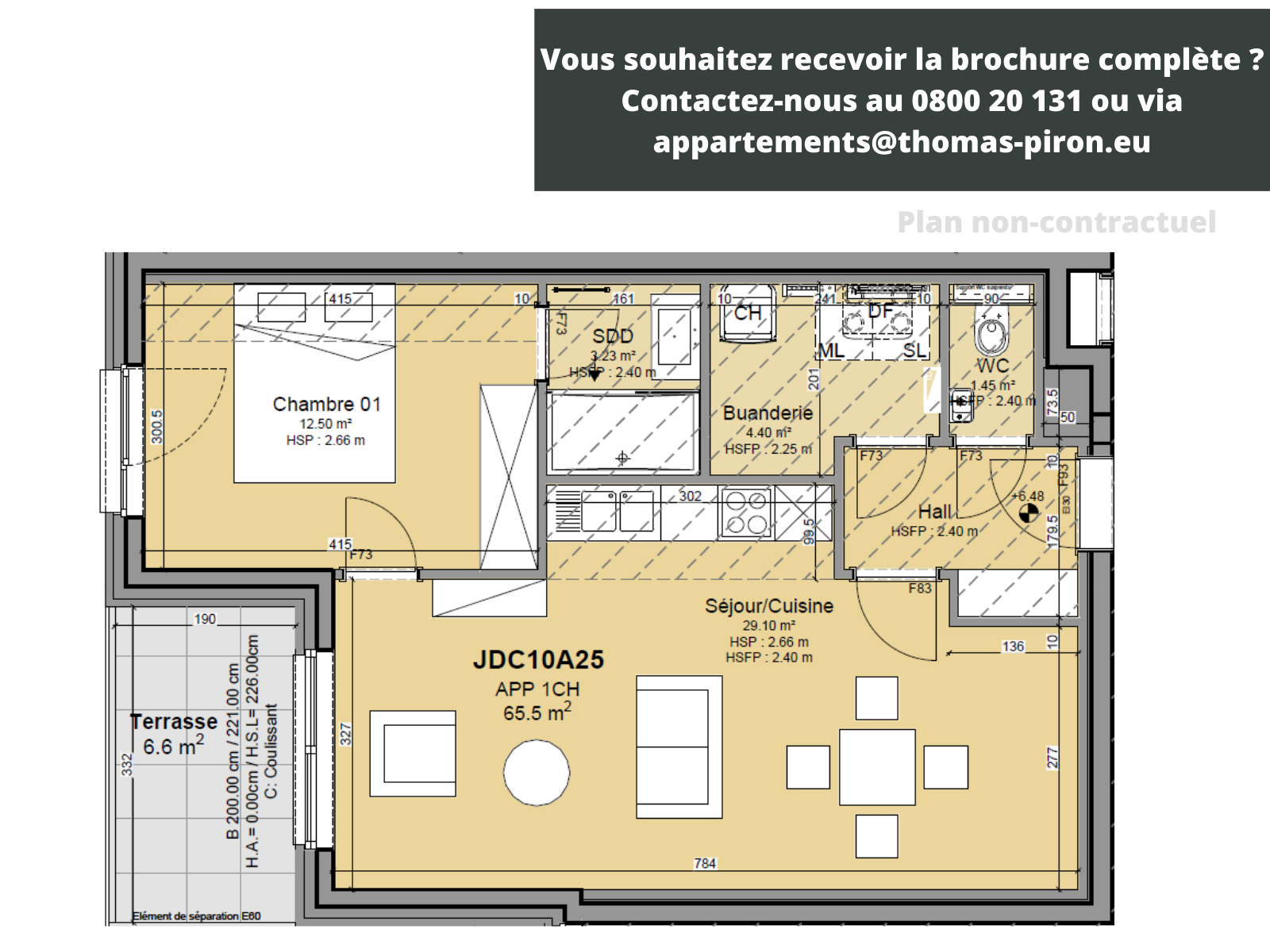 Appartement à vendre à Louvain-la-Neuve 1348 330000.00€ 1 chambres 65.00m² - Annonce 106408