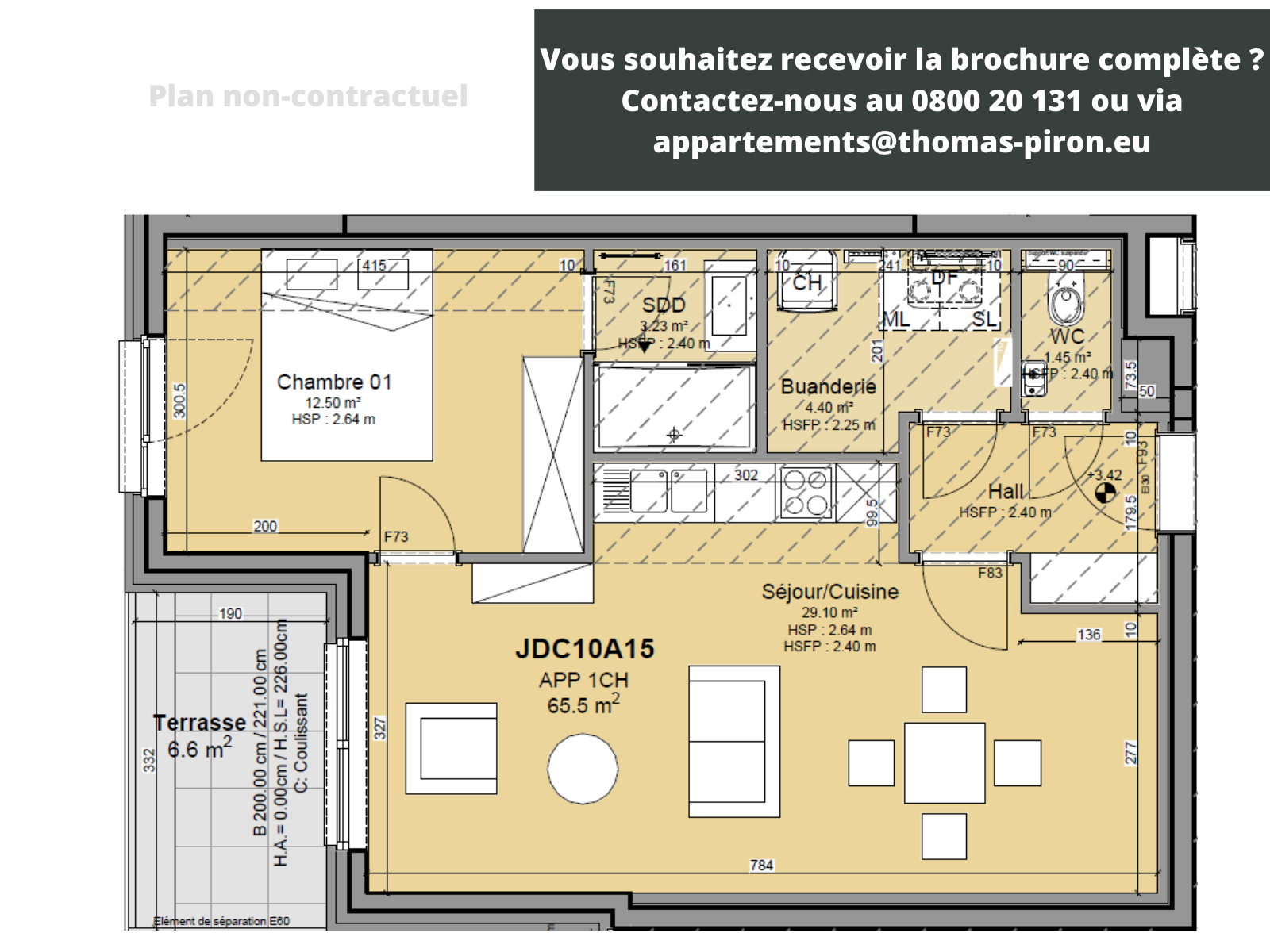 Appartement à vendre à Louvain-la-Neuve 1348 320000.00€ 1 chambres 66.00m² - Annonce 107378